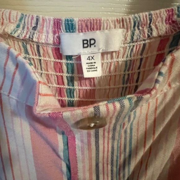 BP. Stripe Button Front Midi Dress (4XL) - Picture 11 of 13